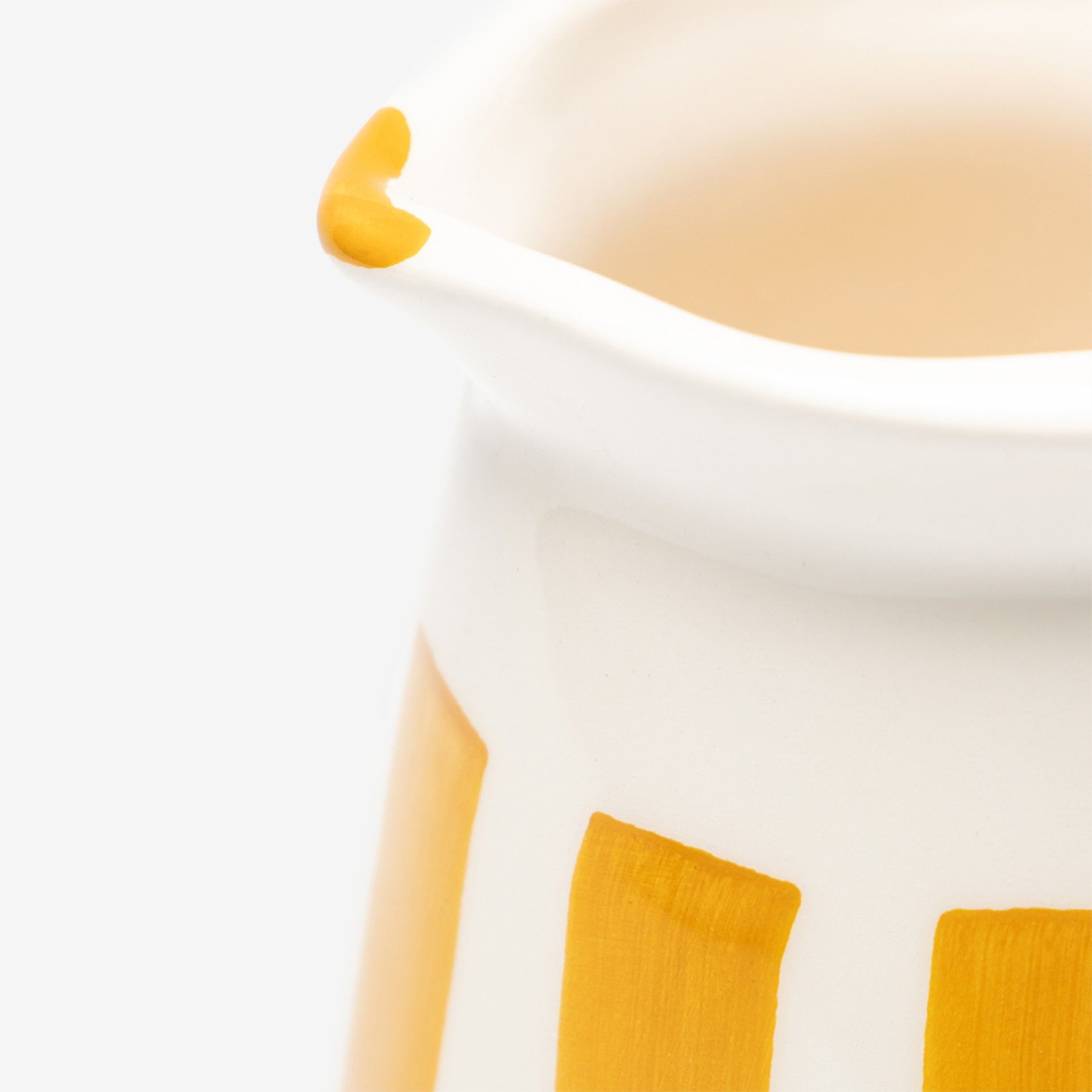 Jarra Direita Riscas Amarelo
