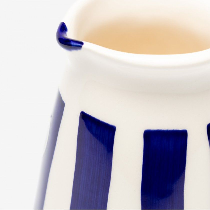 Jarra Direita Riscas Azul Jarra Direita Riscas Azul