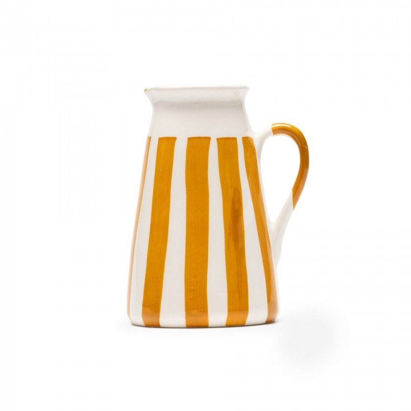 Jarra Direita Riscas Amarelo Jarra Direita Riscas Amarelo