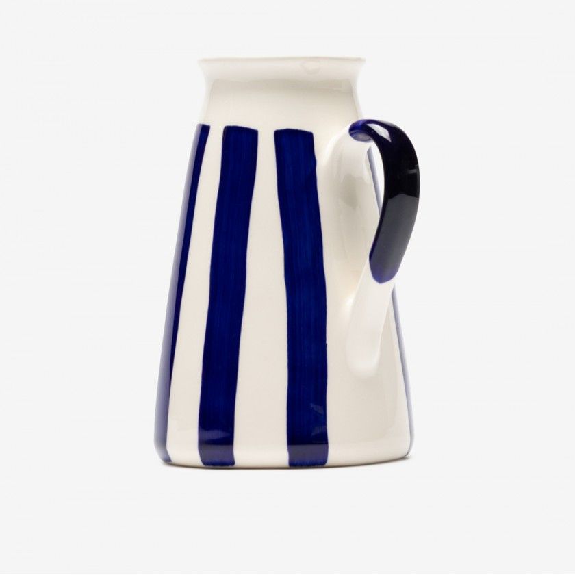 Jarra Direita Riscas Azul Jarra Direita Riscas Azul