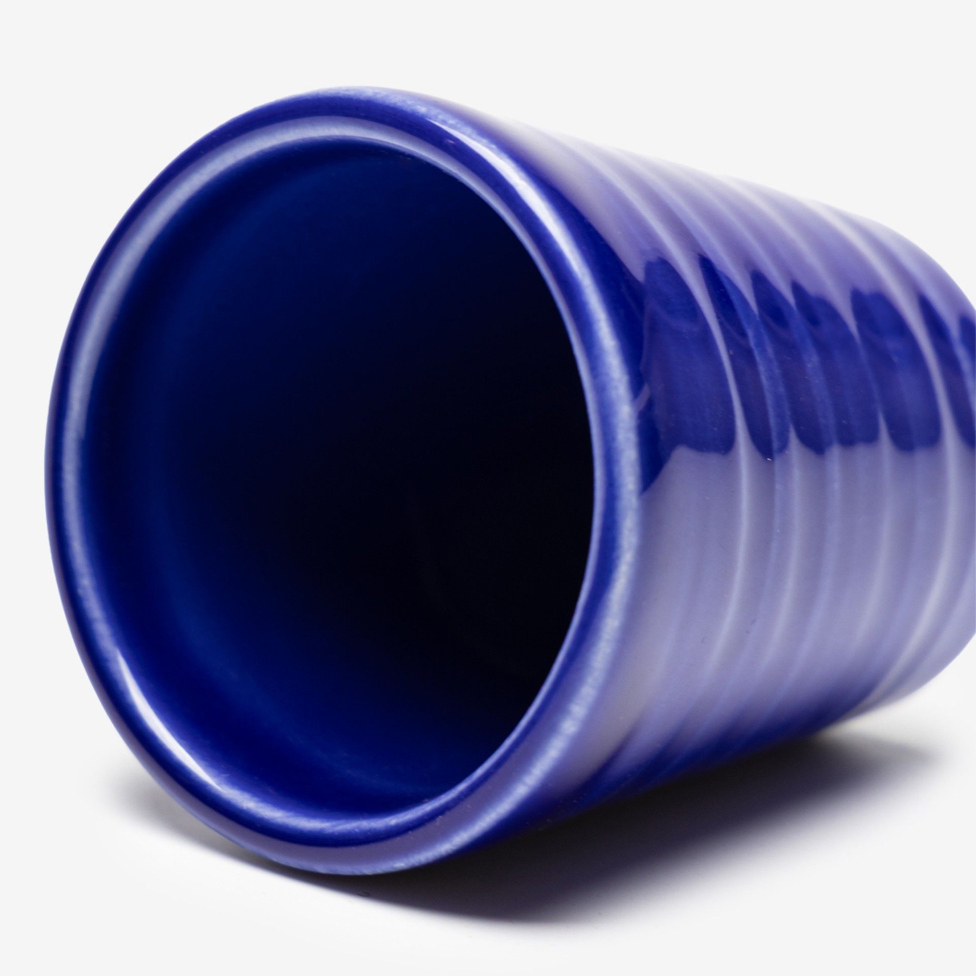 Copo Cafe Riscas Azul Escuro 5.5cm