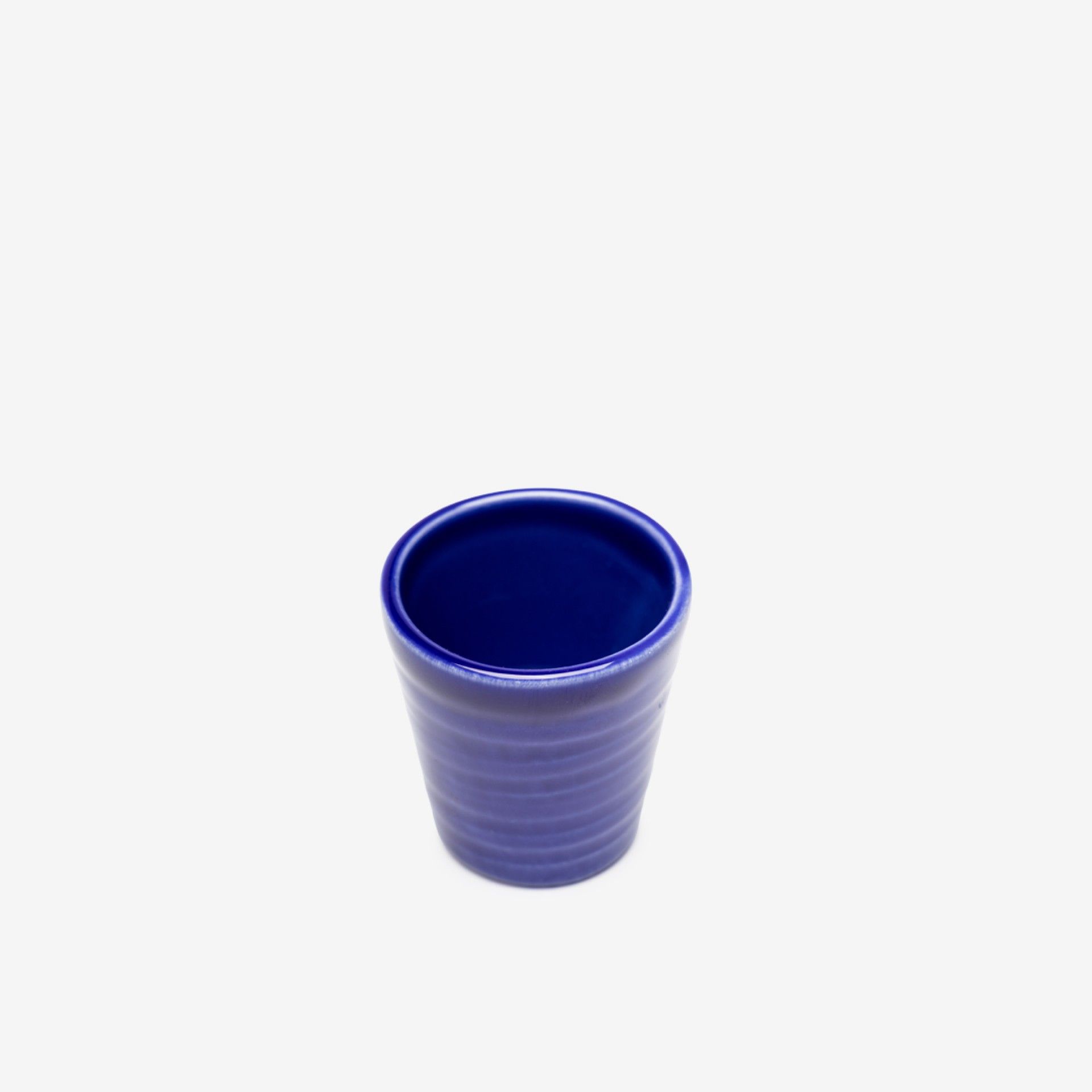 Copo Cafe Riscas Azul Escuro 5.5cm