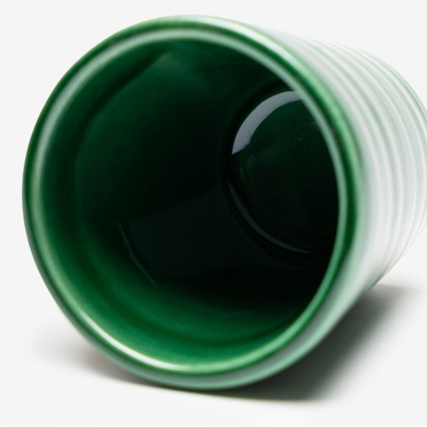 Copo Café Riscas Verde 5.5cm Copo Café Riscas Verde 5.5cm