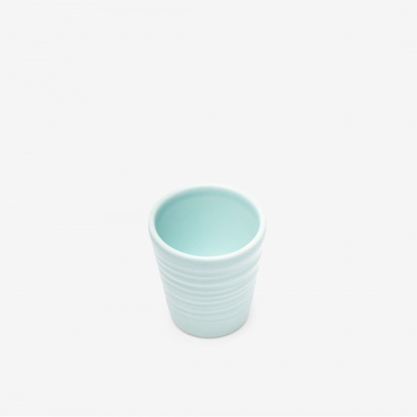 Copo Café Riscas Azul Pastel 5.5cm Copo Café Riscas Azul Pastel 5.5cm