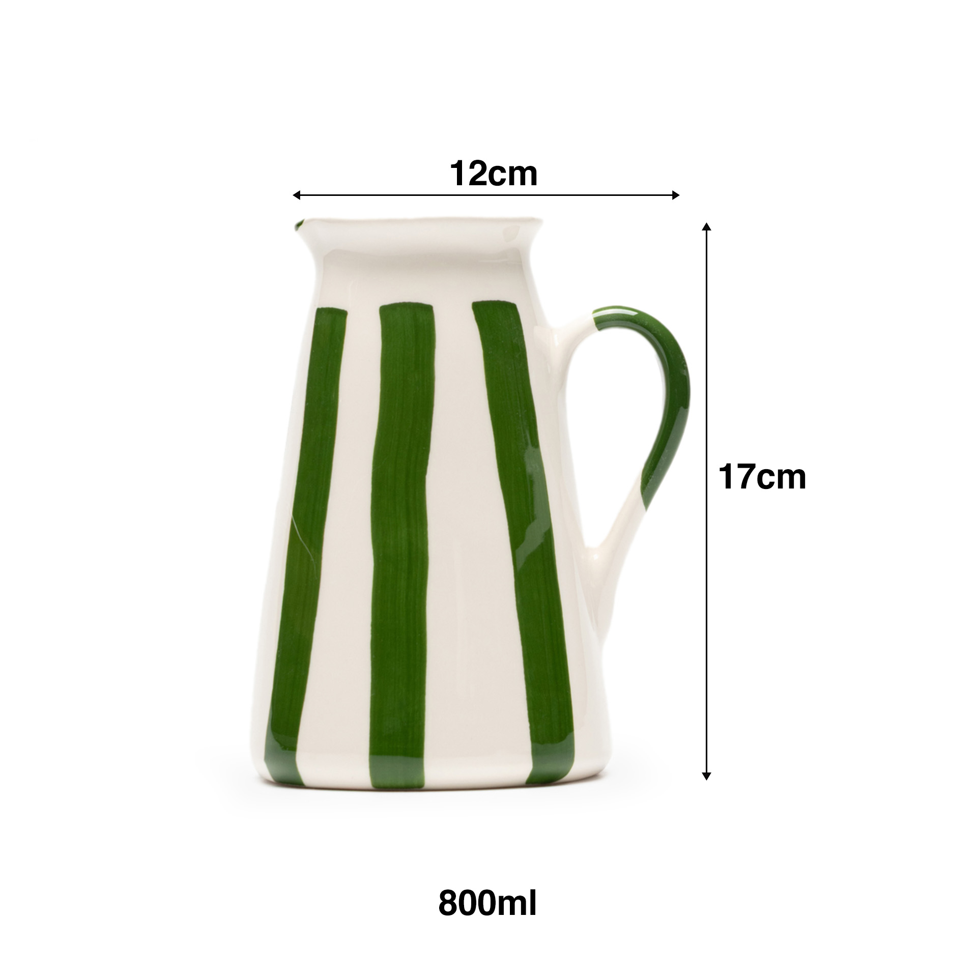 Jarra Direita Riscas Verde