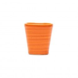 Copo Caf� Riscas Laranja 5.5cm