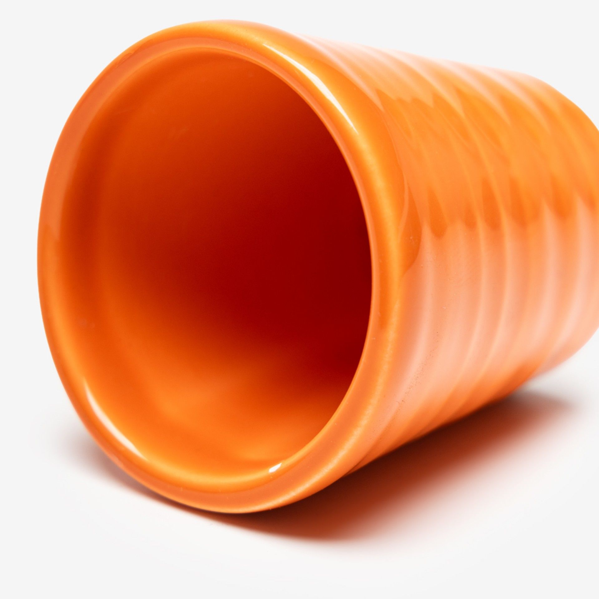 Copo Café Riscas Laranja 5.5cm