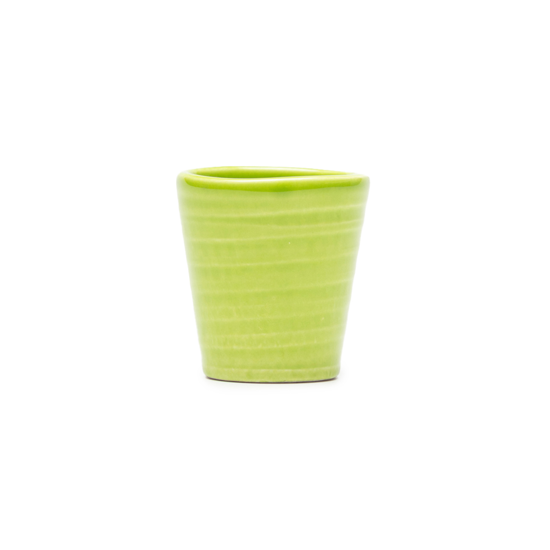Copo Cafe Riscas Verde Alface 5.5cm