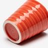 Copo Cafe Riscas Salmao 5.5cm Copo Cafe Riscas Salmao 5.5cm