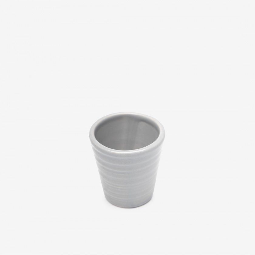 Copo Cafe Riscas Cinza 5.5cm Copo Cafe Riscas Cinza 5.5cm