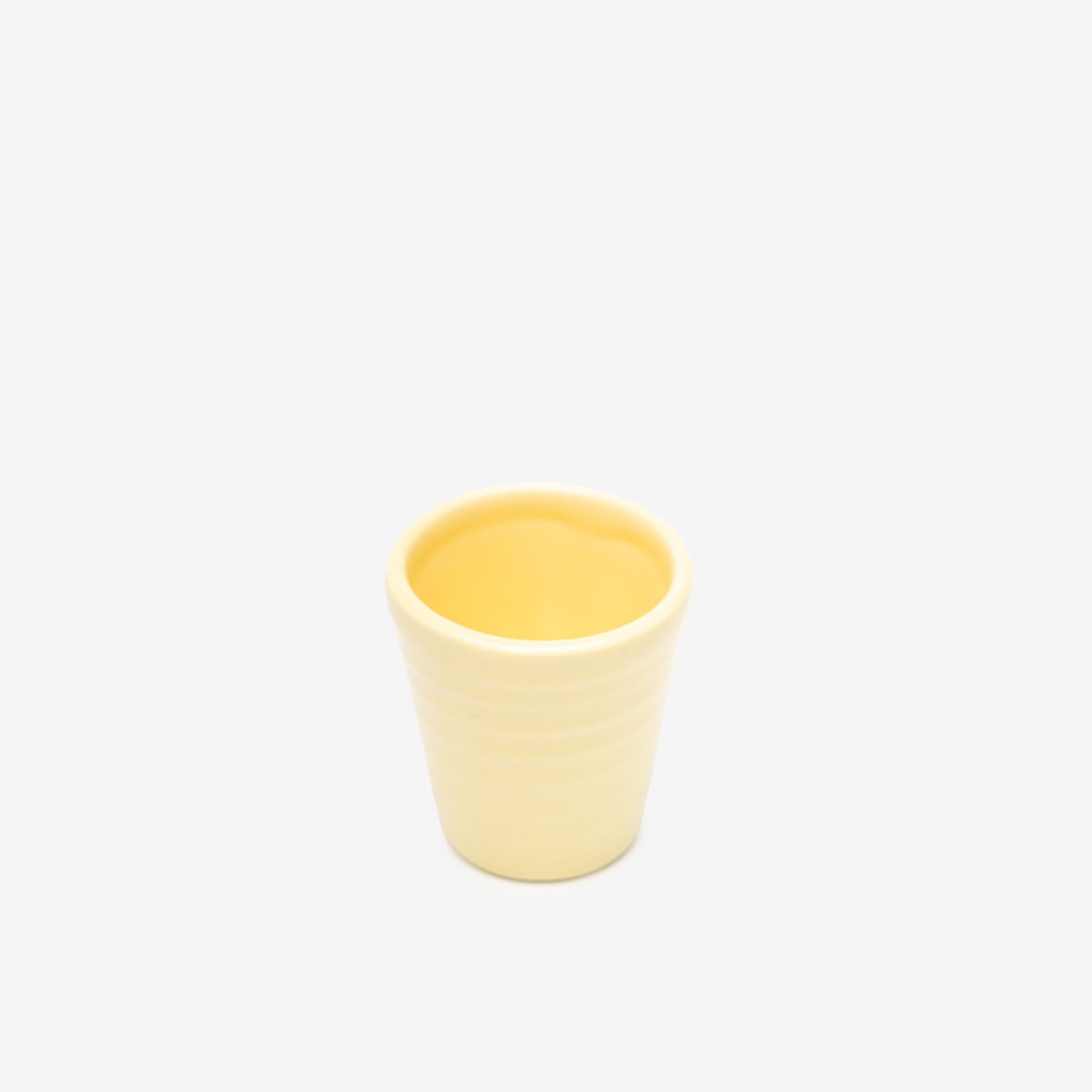 Copo Café Riscas Amarelo Pastel 5.5cm