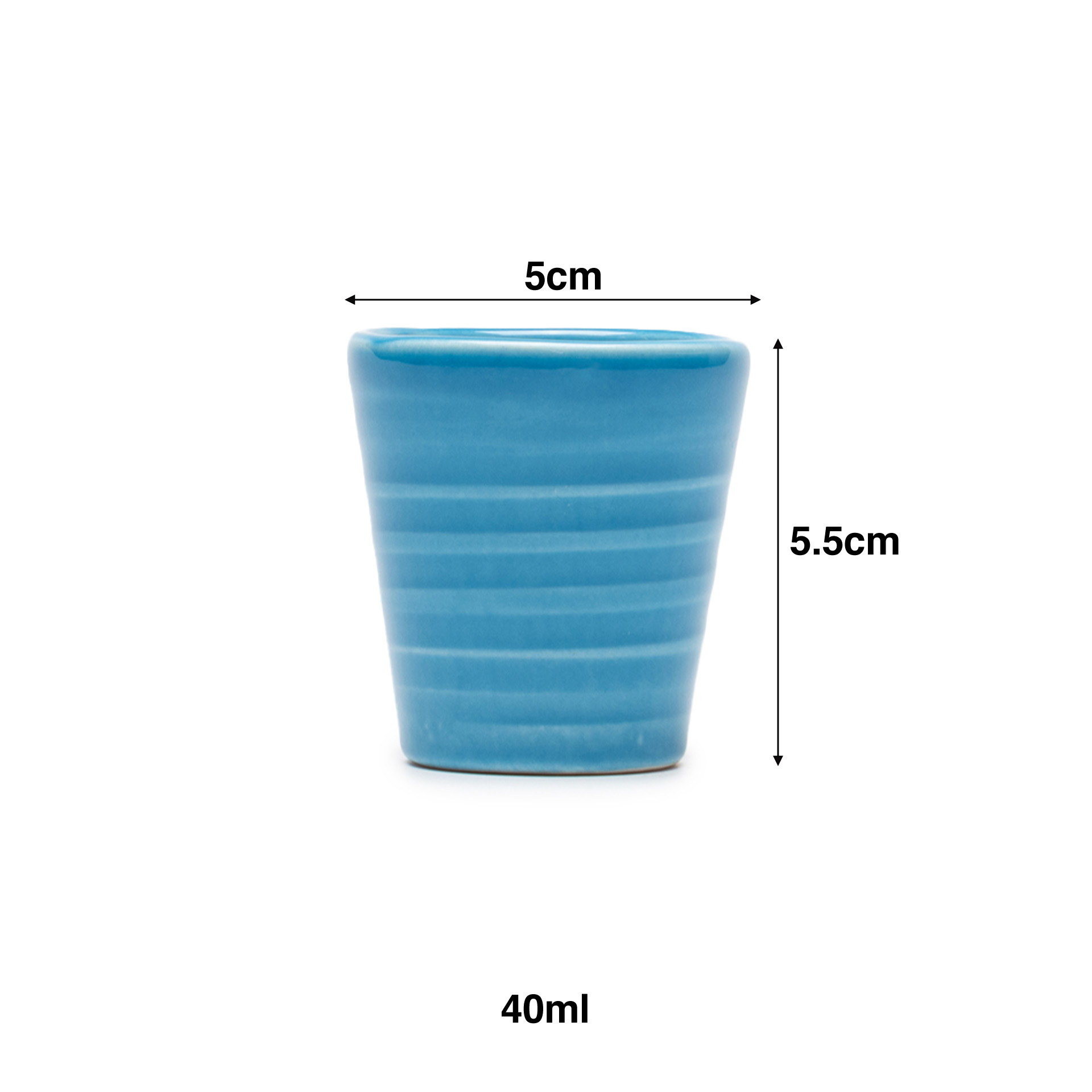 Copo Cafe Riscas Azul Escuro 5.5cm