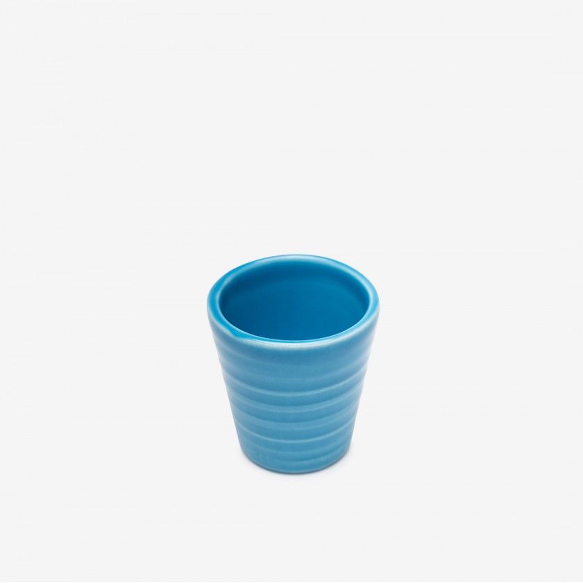 Copo Cafe Riscas Azul Escuro 5.5cm