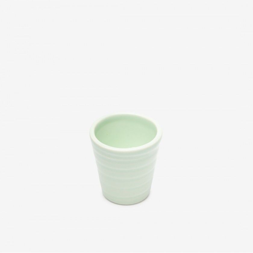 Copo Café Riscas Verde Agua 5.5cm Copo Café Riscas Verde Agua 5.5cm
