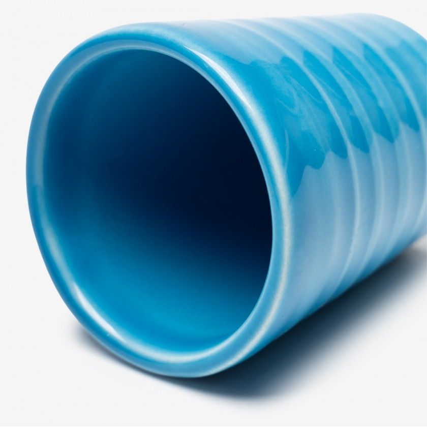 Copo Cafe Riscas Azul Escuro 5.5cm