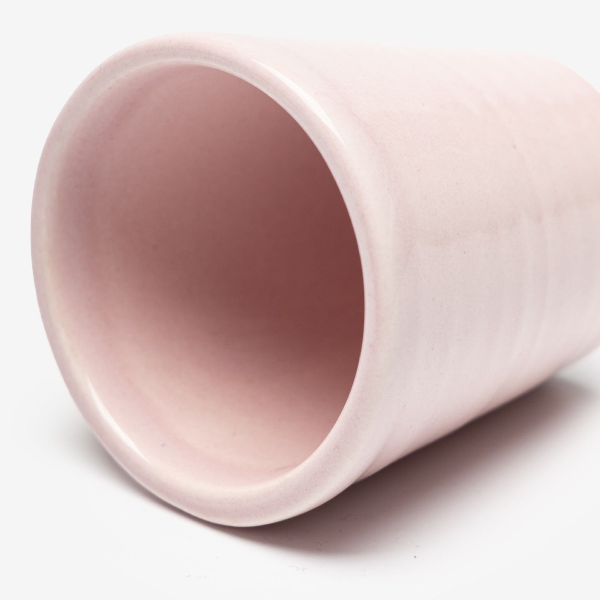 Copo Cafe Riscas Rosa Pastel 5.5cm