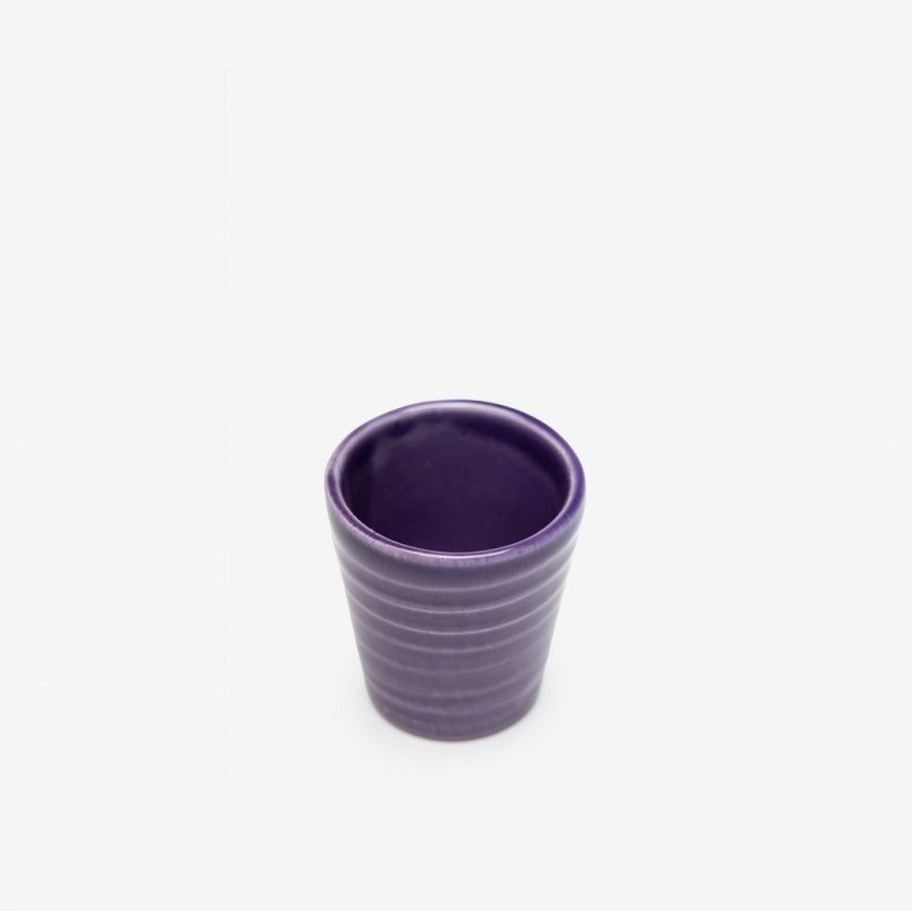 Copo Café Riscas Roxo 5.5cm Copo Café Riscas Roxo 5.5cm