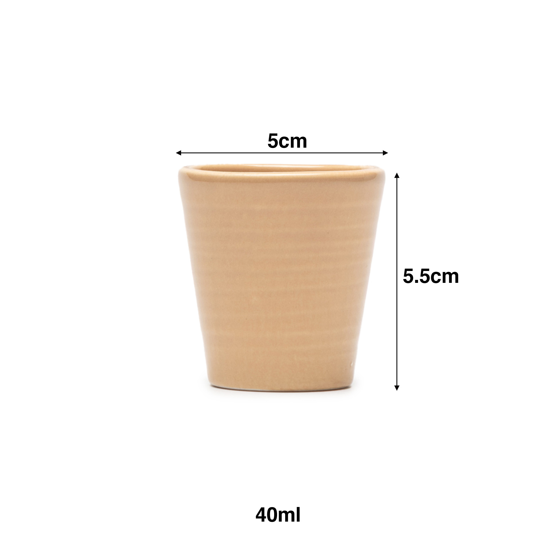 Copo Cafe Riscas Creme 5.5cm