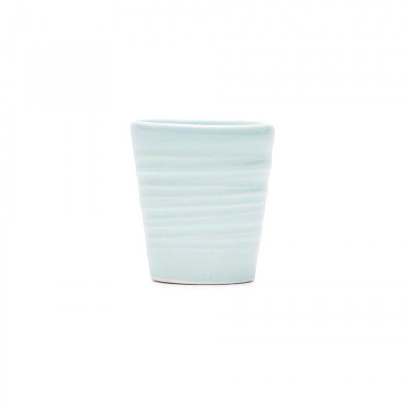 Copo Café Riscas Azul Pastel 5.5cm Copo Café Riscas Azul Pastel 5.5cm