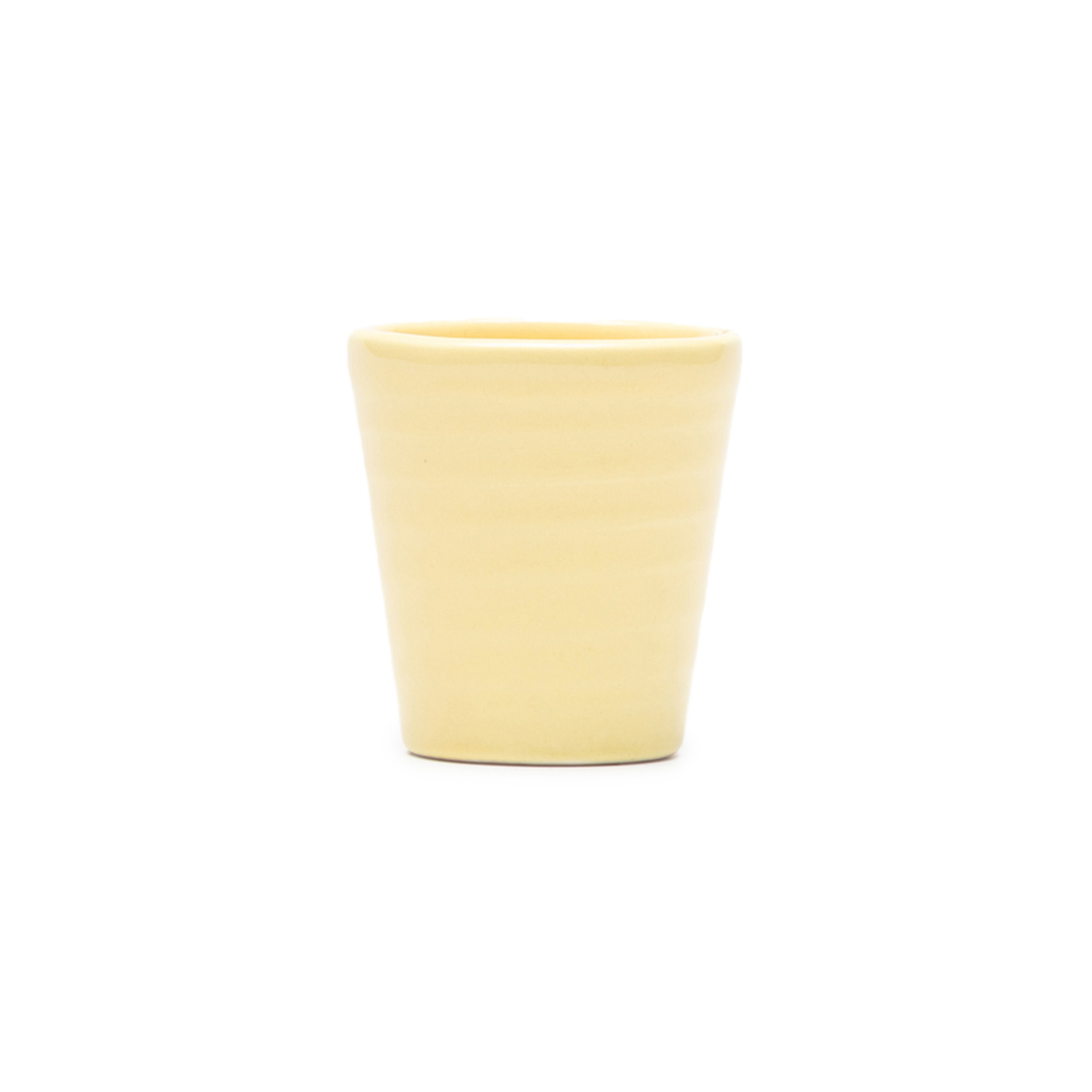 Copo Café Riscas Amarelo Pastel 5.5cm