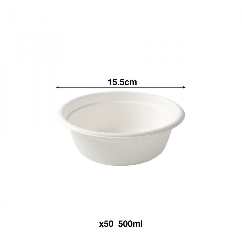 Taça Cana Açúcar Redondo 500ml 15.5cm Pack 50 Taça Cana Açúcar Redondo 500ml 15.5cm Pack 50