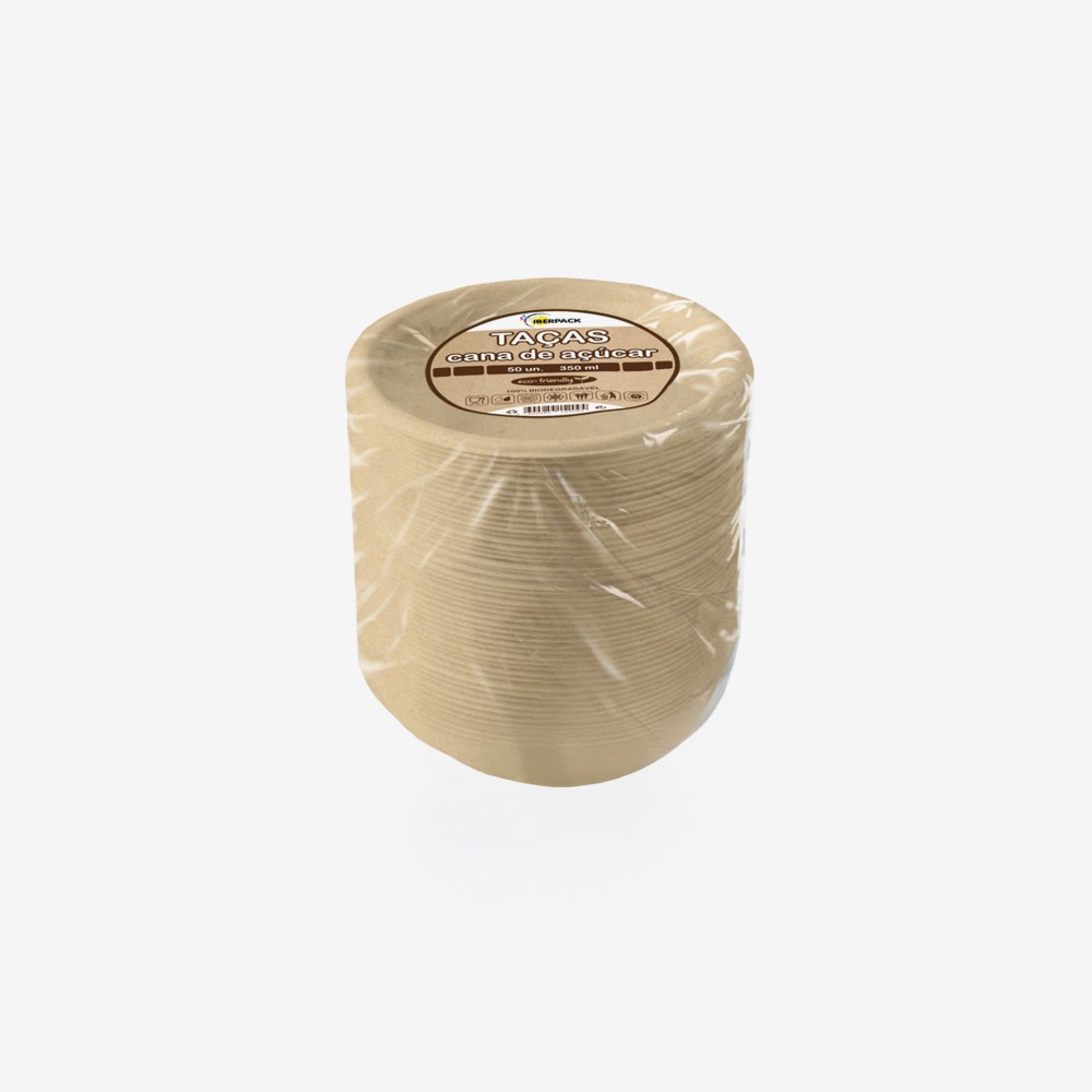 Taça Cana Açúcar Redondo 350ml 13.5cm Pack 50