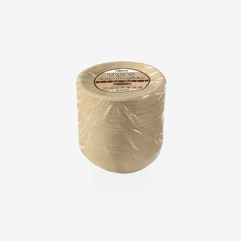 Taça Cana Açúcar Redondo 350ml 13.5cm Pack 50 Taça Cana Açúcar Redondo 350ml 13.5cm Pack 50