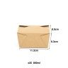 Caixa Take Away Kraft Retangular Pack 25 Caixa Take Away Kraft Retangular Pack 25