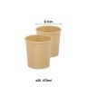 Copo com Tampa Kraft Redondo Pack 25 Copo com Tampa Kraft Redondo Pack 25