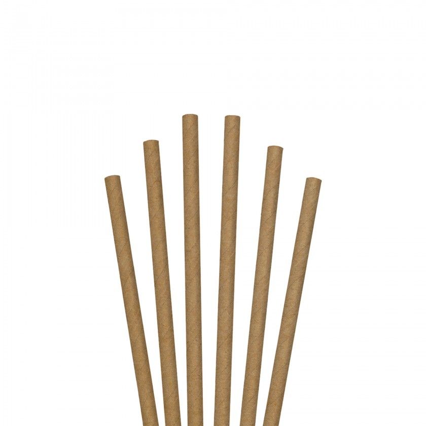 Palhinhas Cartão Redondo 6mmx20cm Pack 100 Palhinhas Cartão Redondo 6mmx20cm Pack 100