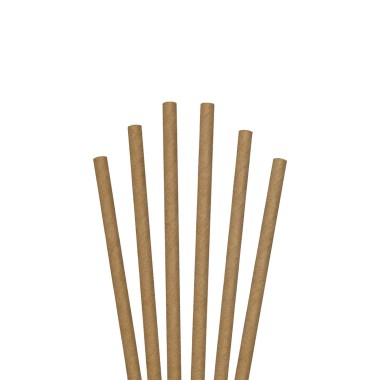 Palhinhas Cartão Redondo 6mmx20cm Pack 100