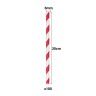 Palhinhas Cartão Redondo 6mmx20cm Pack 100 Palhinhas Cartão Redondo 6mmx20cm Pack 100