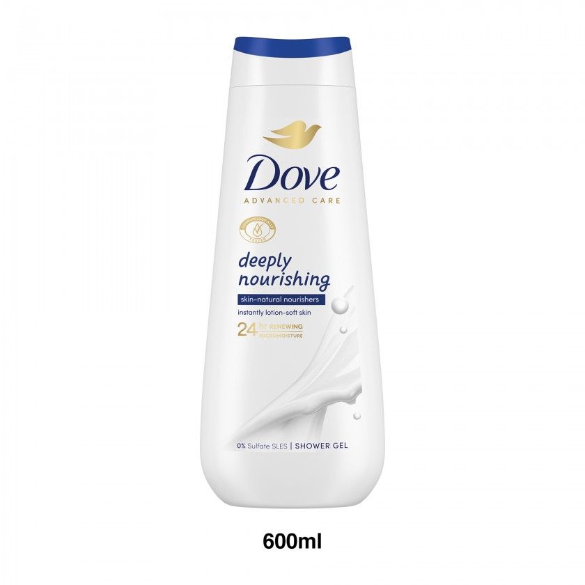 Gel Banho Dove Deeply Nourishing 600ml