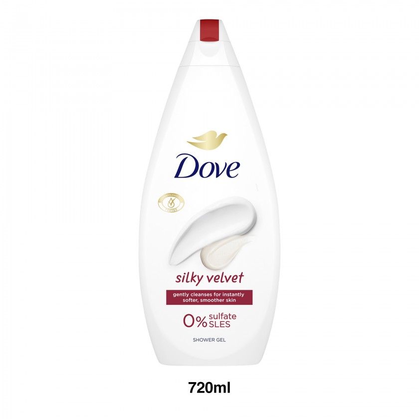 Gel Banho Dove Silk Velvet 720ml