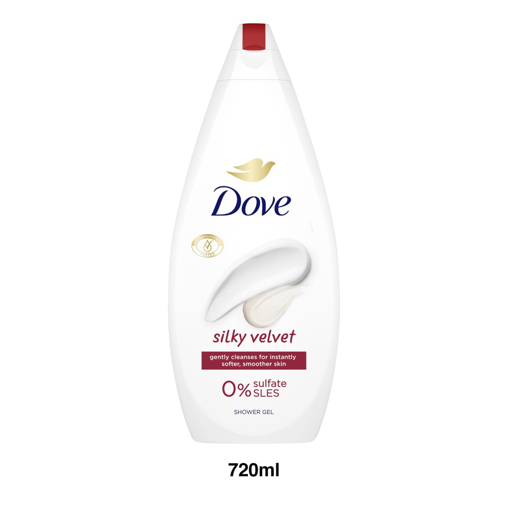 Gel Banho Dove Silk Velvet 720ml
