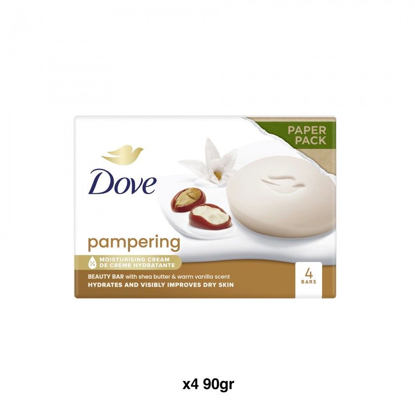 Sabonete Dove Shea Butter&Vanilla Pack 4 90gr Sabonete Dove Shea Butter&Vanilla Pack 4 90gr