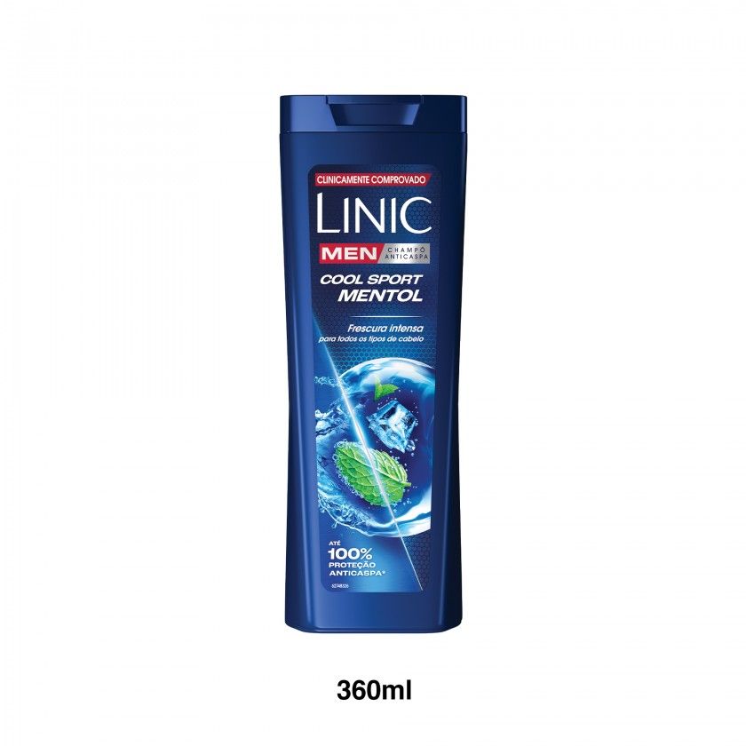 Champo Anti-Caspa Linic Men Coolsport Mentol 360ml Champo Anti-Caspa Linic Men Coolsport Mentol 360ml
