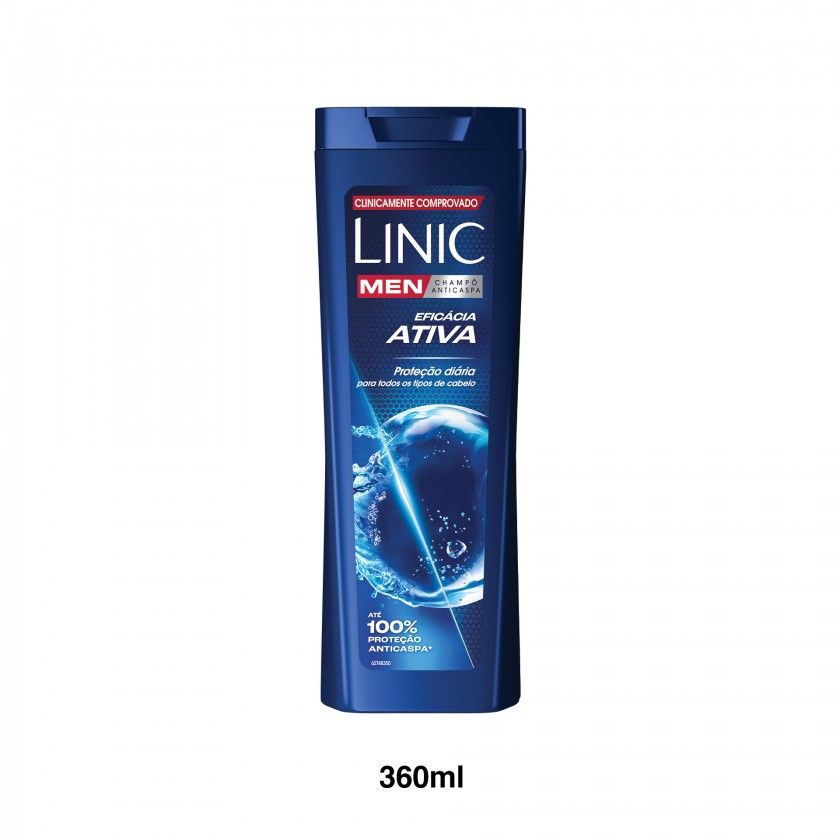 Champo Anti-Caspa Linic Men Eficácia Activa 360ml Champo Anti-Caspa Linic Men Eficácia Activa 360ml