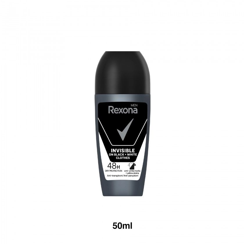 Desodorizante Roll-On Rexona Men Inv B+W 48H 50ml Desodorizante Roll-On Rexona Men Inv B+W 48H 50ml