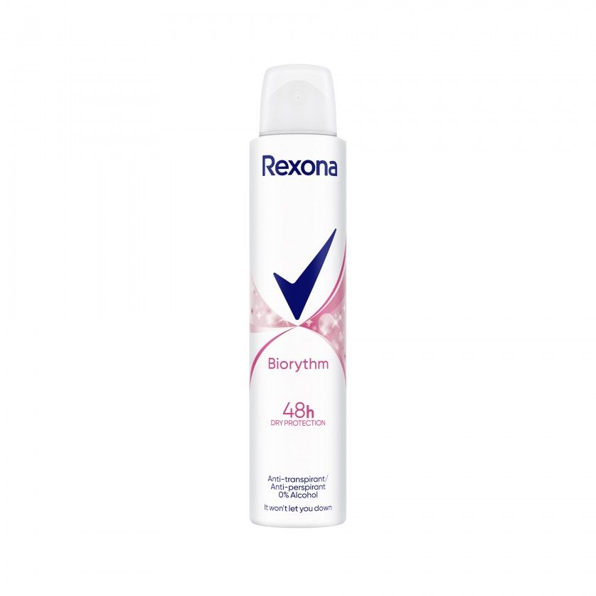 Desodorizante Spray Rexona Women Biorythm 48H 200ml Desodorizante Spray Rexona Women Biorythm 48H 200ml