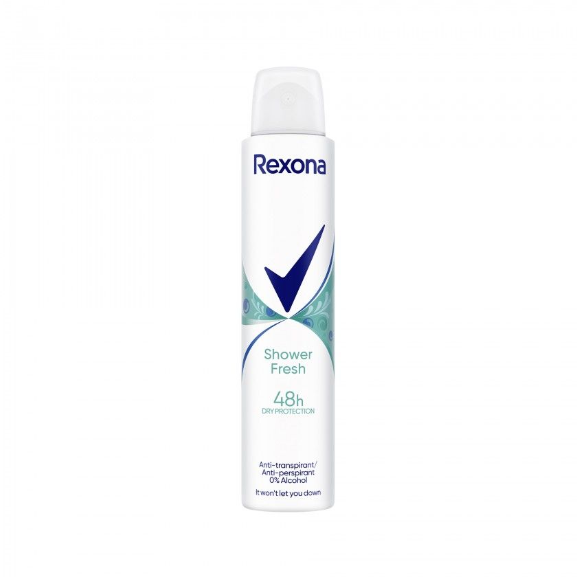 Desodorizante Spray Rexona Women Shower Fresh 48H 200ml Desodorizante Spray Rexona Women Shower Fresh 48H 200ml