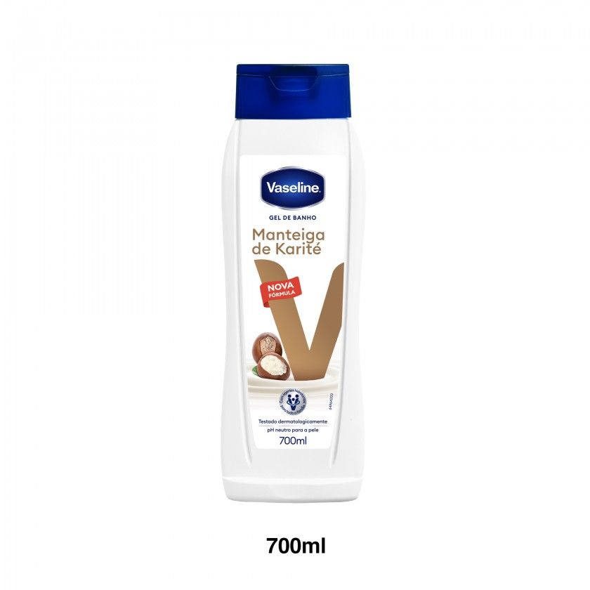Gel Banho Vaseline Manteiga Karité 700ml Gel Banho Vaseline Manteiga Karité 700ml