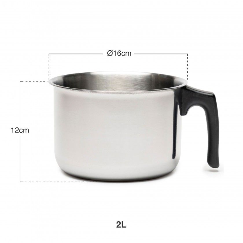 Fervedor Com Asa Baquelite 2000ml Ø16X12cm Fervedor Com Asa Baquelite 2000ml Ø16X12cm
