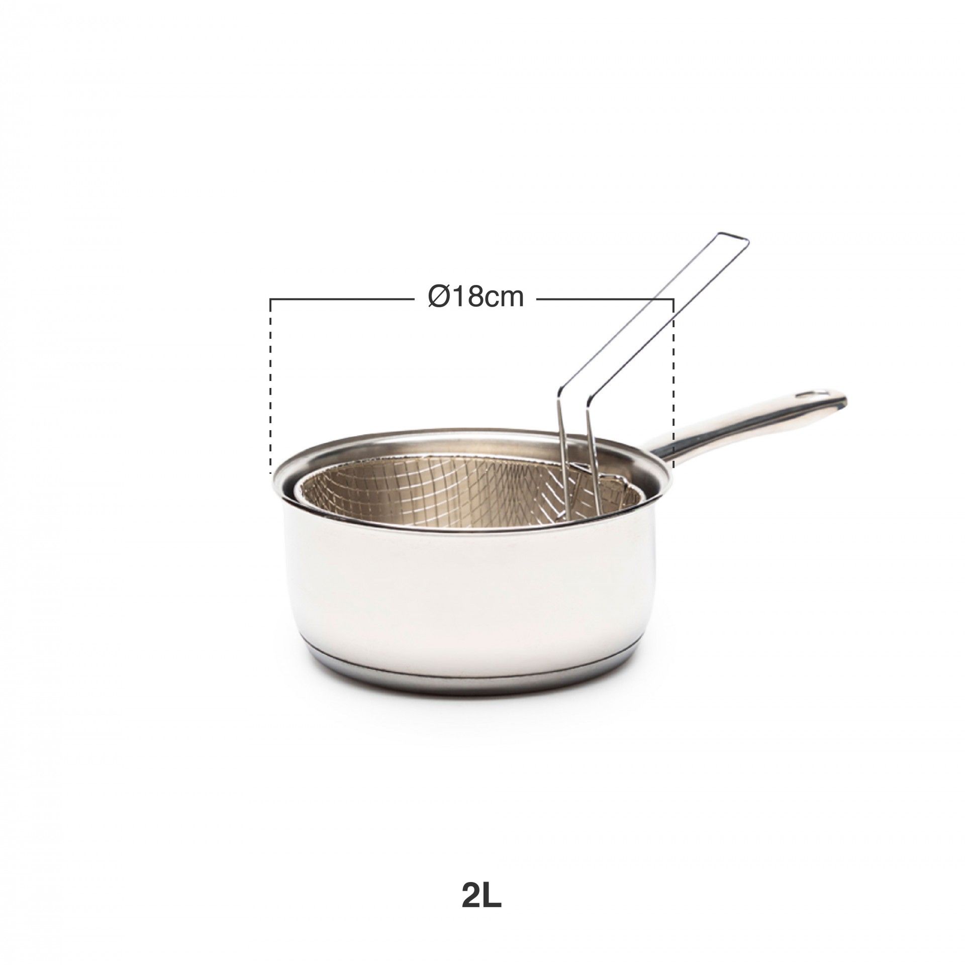 Fritadeira Com Cesto Com Cabo 2l Ø18cm