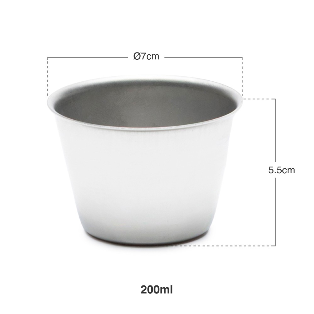 Forma Pudim Flan Inox 200ml �8X5.5cm