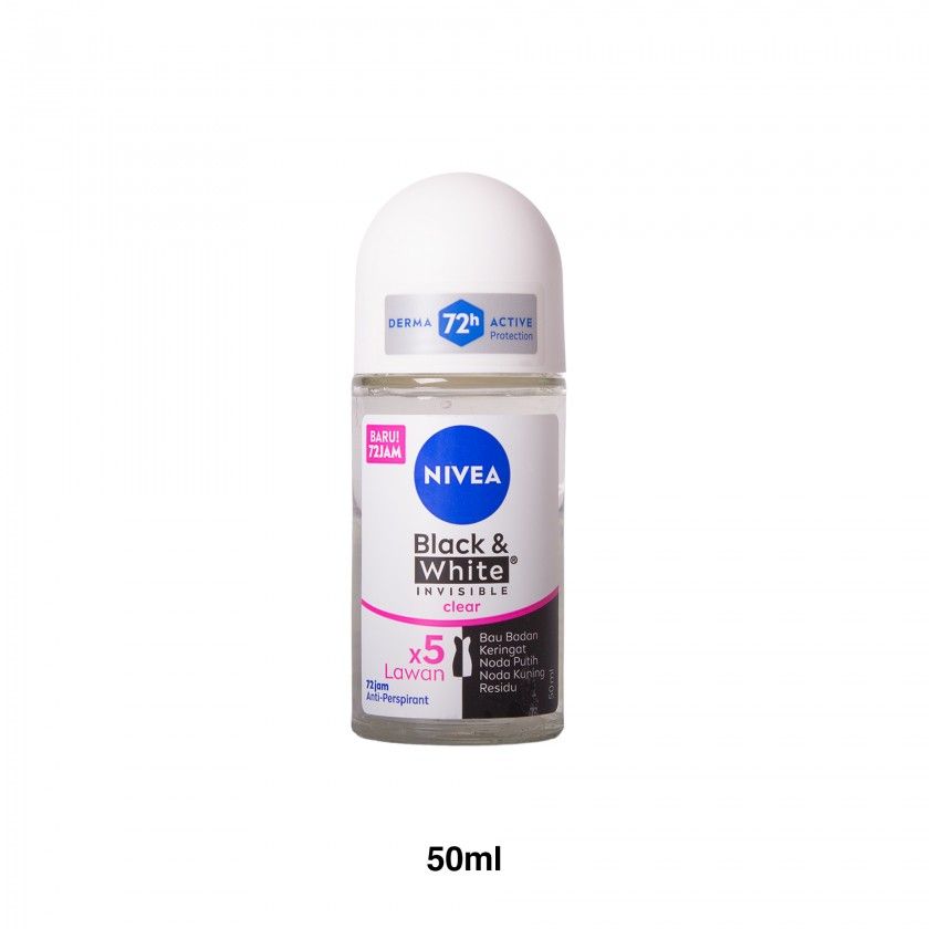 Desodorizante Roll-On Nivea Invisible B&W Clear 50ml Desodorizante Roll-On Nivea Invisible B&W Clear 50ml