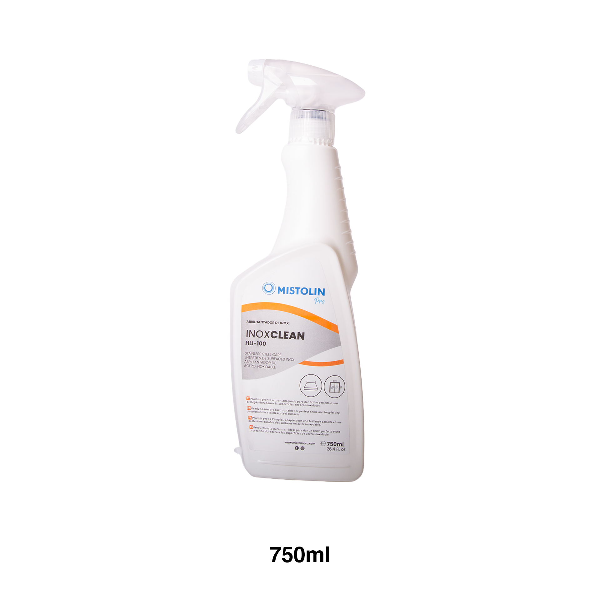 Mistolin Abrilhantador Inox clean 750ml