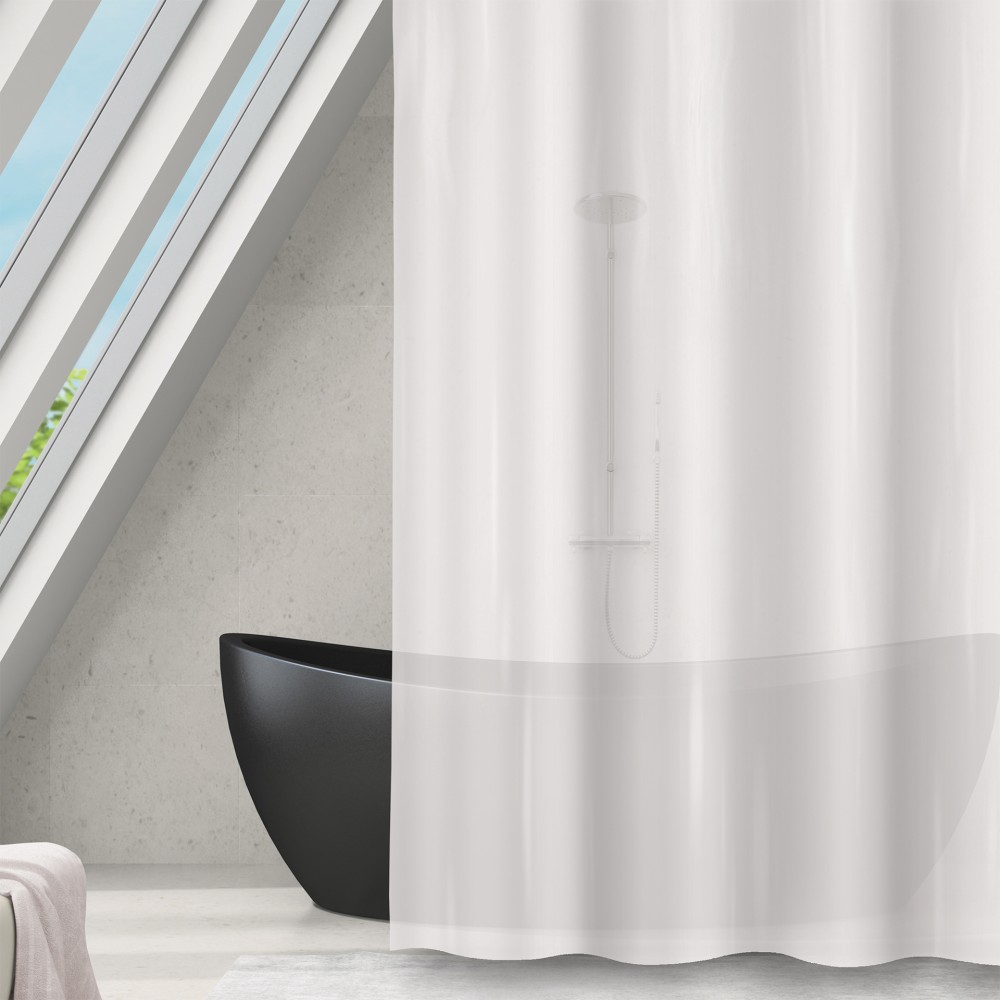 Cortina Banho Poliester Branco 120X200cm