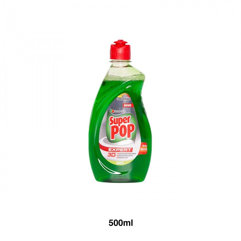 Detergente Loiça Manual Super Pop Maça 500ml Detergente Loiça Manual Super Pop Maça 500ml