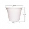 Vaso Plástico Tradicional Brilho Redondo Vaso Plástico Tradicional Brilho Redondo